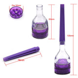 135 MM Cone Artist Multi-function Funnel Plastic Grinder 3 Parts Tobacco Herb Spice Crusher Hand Cracker Muller with Cone Roller
