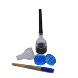 135 MM Cone Artist Multi-function Funnel Plastic Grinder 3 Parts Tobacco Herb Spice Crusher Hand Cracker Muller with Cone Roller