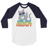 Smoke Meowt - 3/4 sleeve raglan shirt