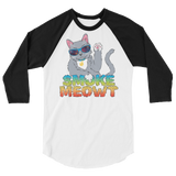 Smoke Meowt - 3/4 sleeve raglan shirt