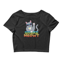 Smoke Meowt - Women’s Crop Tee