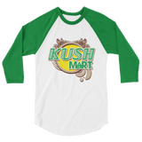 Kush Mart 3/4 sleeve raglan shirt