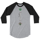 Seattle Space Needle - 3/4 sleeve raglan shirt