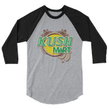 Kush Mart 3/4 sleeve raglan shirt