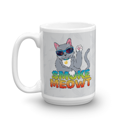 Smoke Meowt - Mug 15oz