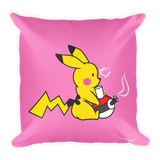 Toking Pokemon Pink - Square Pillow