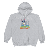 Smoke Meowt - Unisex  Zip Hoodie