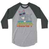 Smoke Meowt - 3/4 sleeve raglan shirt