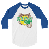 Kush Mart 3/4 sleeve raglan shirt
