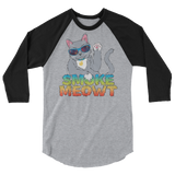Smoke Meowt - 3/4 sleeve raglan shirt