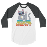 Smoke Meowt - 3/4 sleeve raglan shirt