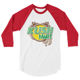 Kush Mart 3/4 sleeve raglan shirt