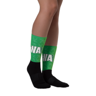 Washington State - Black foot socks