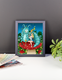 Alice in Wonderland - Framed photo paper poster