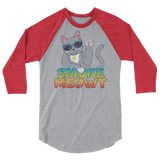Smoke Meowt - 3/4 sleeve raglan shirt
