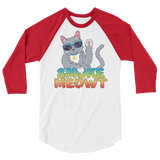 Smoke Meowt - 3/4 sleeve raglan shirt