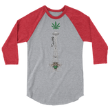 Seattle Space Needle - 3/4 sleeve raglan shirt