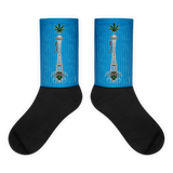 Seattle Space Needle - Black foot socks