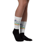 Smoke Meowt - Black foot socks