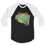 Kush Mart 3/4 sleeve raglan shirt