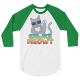 Smoke Meowt - 3/4 sleeve raglan shirt