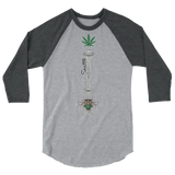Seattle Space Needle - 3/4 sleeve raglan shirt