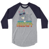 Smoke Meowt - 3/4 sleeve raglan shirt