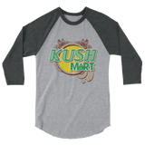 Kush Mart 3/4 sleeve raglan shirt