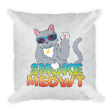 Smoke Meowt - Square Pillow