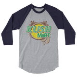 Kush Mart 3/4 sleeve raglan shirt