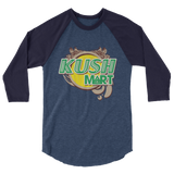Kush Mart 3/4 sleeve raglan shirt