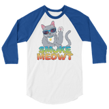 Smoke Meowt - 3/4 sleeve raglan shirt