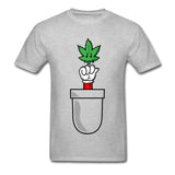 Tops & Tees Pocket Power Up Men's T-Shirt Weed T Shirt Super Mario Bro Plumber Funny Tshirt Gamer Yellow Cotton Streetwear